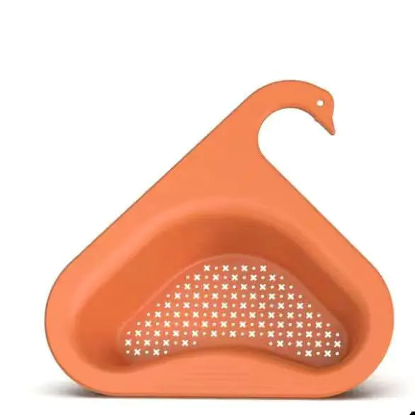 Swan Design Sink Hanging Fruit and Vegetable Drain Basket