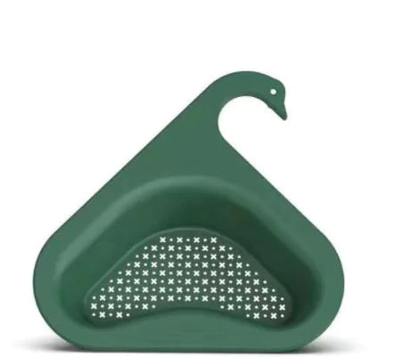 Swan Design Sink Hanging Fruit and Vegetable Drain Basket