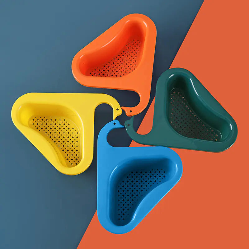 Swan Design Sink Hanging Fruit and Vegetable Drain Basket