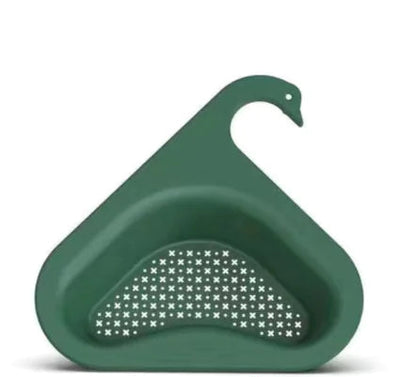 Swan Design Sink Hanging Fruit and Vegetable Drain Basket